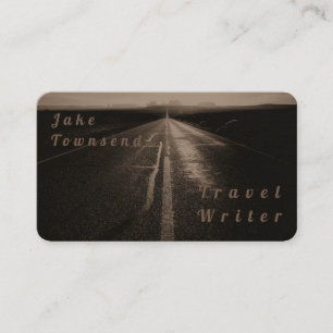 Vintage Sepia Travel Business Card