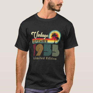 Vintage September 1955 Birthday On The Beach 67Th T-Shirt