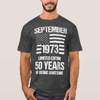 Vintage September 1973 Limited Edition 50 Years Of T-Shirt