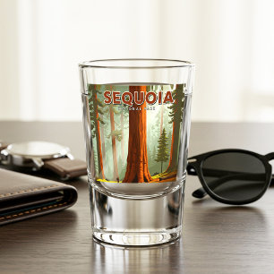 Vintage Sequoia National Park Shot Glass