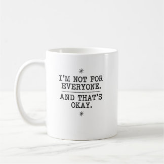 Vintage Serif Individuality Statement Graphic Coffee Mug