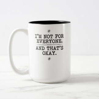 Vintage Serif Individuality Statement Graphic Two-Tone Coffee Mug