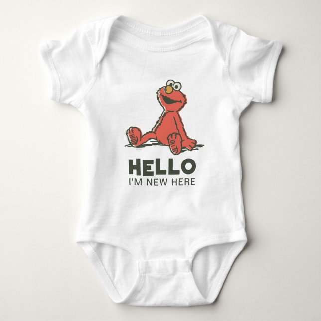 Vintage Sesame Street - Elmo New Baby Bodysuit (Front)
