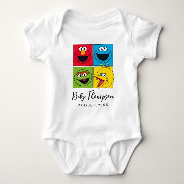 Vintage Sesame Street | New Baby Baby Bodysuit (Front)