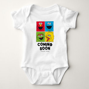 Vintage Sesame Street   New Baby Coming Soon Bodysuit