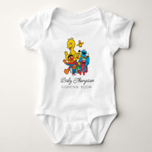 Vintage Sesame Street   New Baby Coming Soon Bodysuit