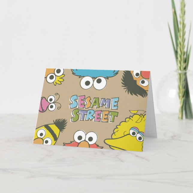 Vintage Sesame Street Pals Card (Front)