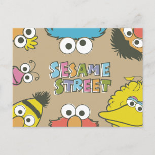 Vintage Sesame Street Pals Postcard