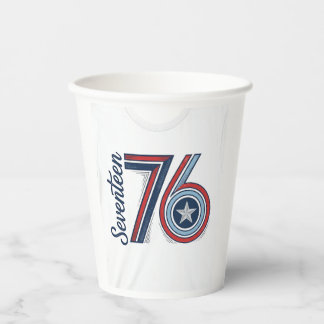 Vintage Seventeen 76 Patriotic Vector Shirt Design Paper Cups