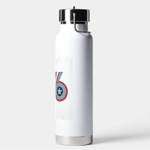 Vintage Seventeen 76 Patriotic Vector Shirt Design Water Bottle