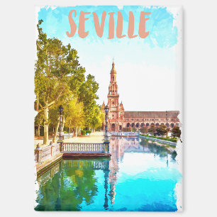 Vintage Sevilla Spain Andalucia Magnet