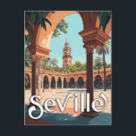 Vintage Seville, Spain - Classic Spanish Souvenir Postcard<br><div class="desc">Discover the timeless beauty of Seville with this vintage postcard. Perfect for travel enthusiasts and collectors, this classic Spanish souvenir showcases the enchanting charm and rich history of one of Spain's most beloved cities. A delightful gift or keepsake, this postcard captures the essence of Seville's vibrant culture and stunning architecture....</div>