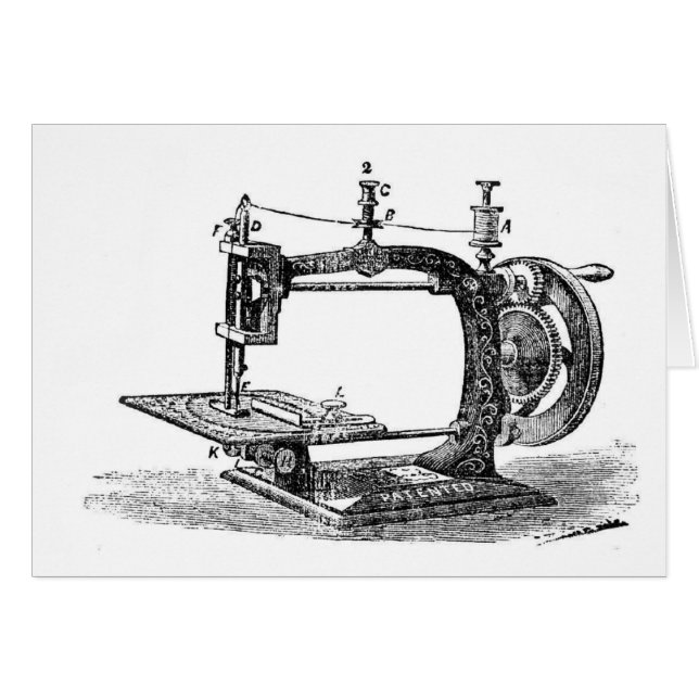Vintage Sewing Machine, (Front Horizontal)