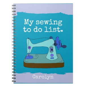 Vintage sewing machine - My sewing to do list Notebook