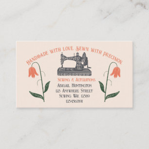 Vintage Sewing Machine Tailor Business Card