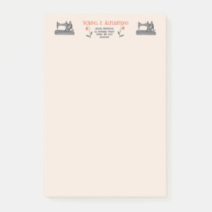 Vintage Sewing Machine Tailor Post-it Notes