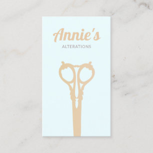 Vintage Sewing Scissors Tailor Business Card