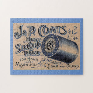Vintage Sewing Thread Advertisement Jigsaw Puzzle
