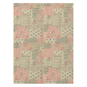 Vintage Shabby Chic Cherry Floral Decoupage    Tablecloth