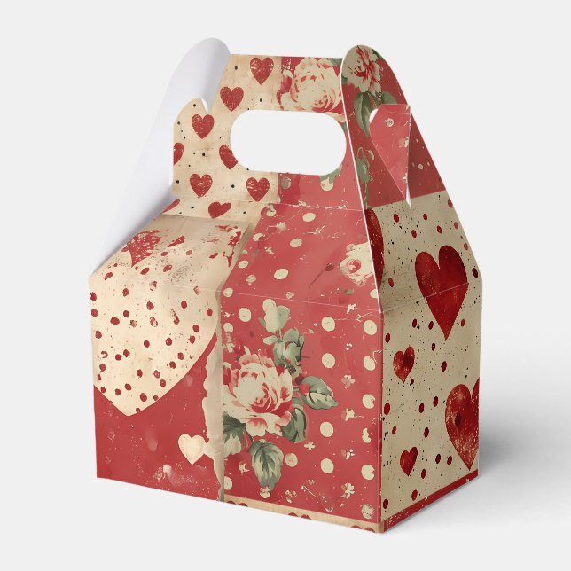 Vintage shabby chic  favour box (Front Side)