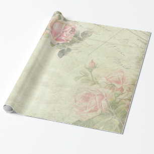 Vintage Shabby Chic Floral Style 306 Wrapping Pape Wrapping Paper