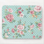 Vintage shabby chic floral teal pink girly