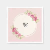 Vintage Shabby Chic Roses Frame