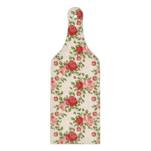 Vintage Shabby Chic Roses Pattern Cutting Board