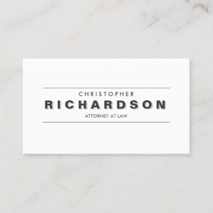 VINTAGE SHADOW TYPE Business Card