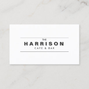 VINTAGE SHADOW TYPE LOGO Business Card