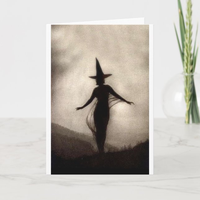 Vintage Shadow Witch Card (Front)