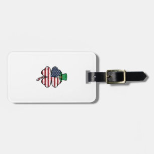 Vintage Shamrock Flag St. Patricks Day Luggage Tag