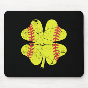 Vintage Shamrock Softll Shirt St Patricks Day Wome Mouse Pad