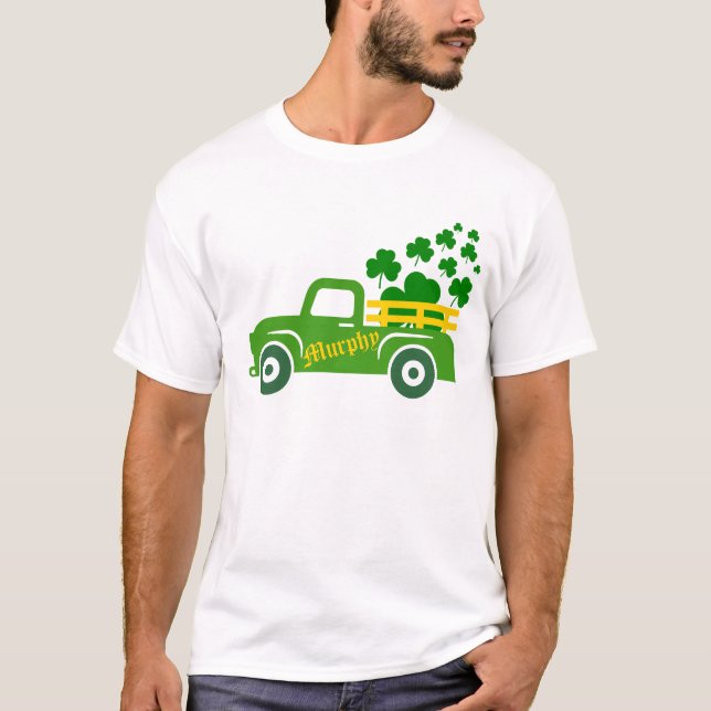 Vintage Shamrock Truck T-shirt (Front)