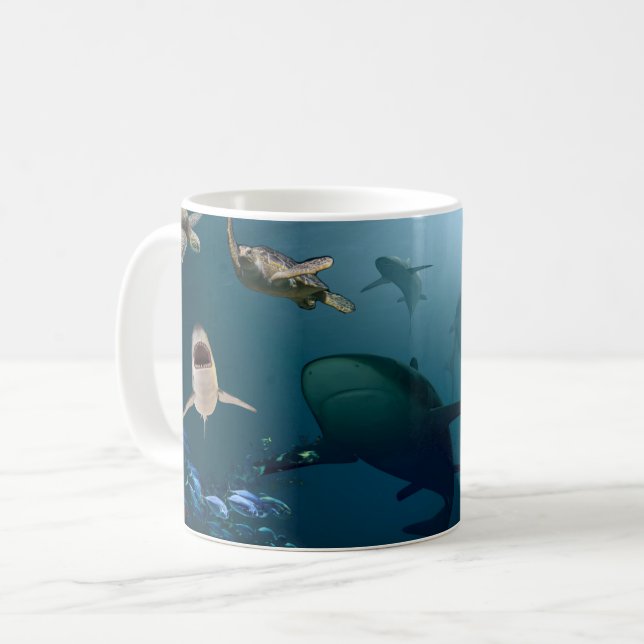 Vintage Shark Bait Coffee Mug (Front Left)