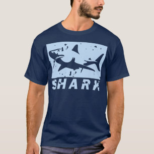 Vintage SHARK Cool Marine BiologistPresent Gift T-Shirt