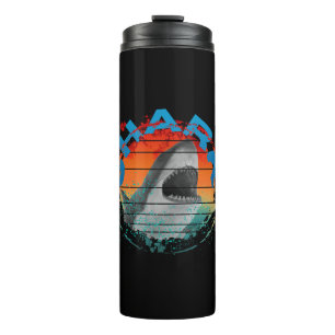 Vintage shark fisherman fishing gift  thermal tumbler