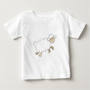 Vintage Sheep by Serena Bowman funny farm animals Baby T-Shirt