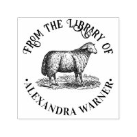 Vintage Sheep Ewe Farm Animals Library Book Name