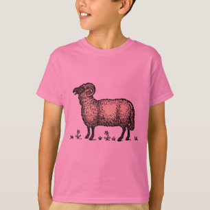 Vintage Sheep Illustration: Farm Classic Art T-Shirt