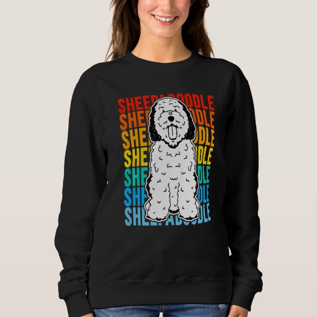 Vintage Sheepadoodle Premium Sweatshirt (Front)