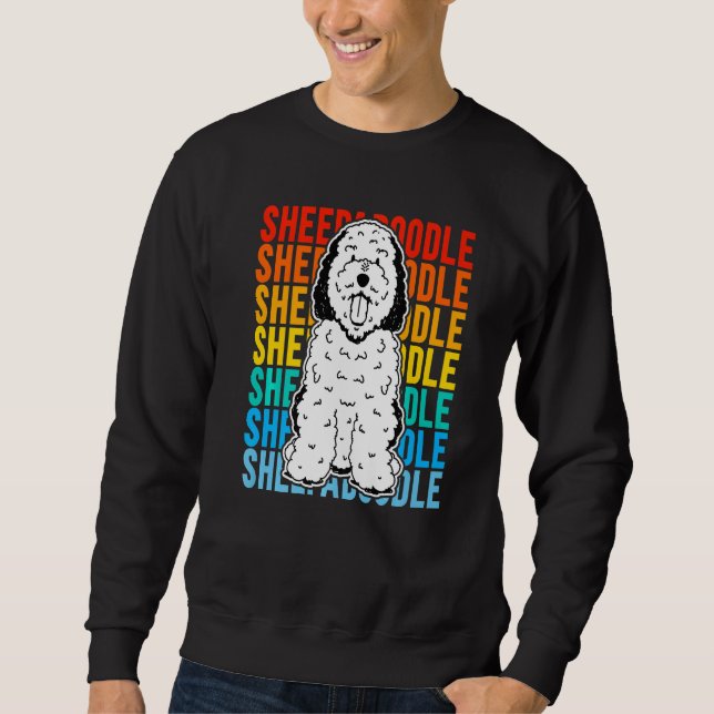 Vintage Sheepadoodle Premium Sweatshirt (Front)