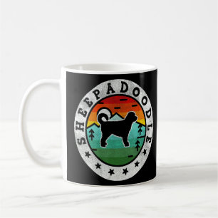 Vintage Sheepadoodle Retro Dog Mum Dad Coffee Mug