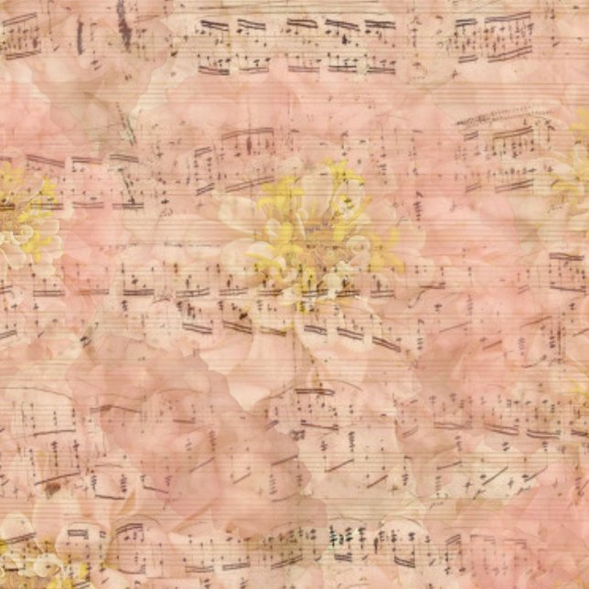 Vintage Sheet Music Floral Decoupage  (Creator Uploaded)