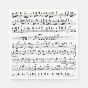 Vintage Sheet Music Napkin