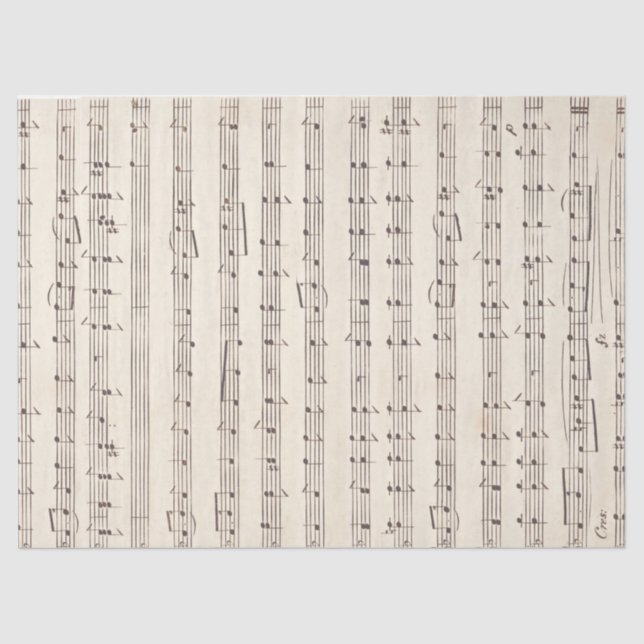 Vintage Sheet Music Paper for Decoupage  (Front)