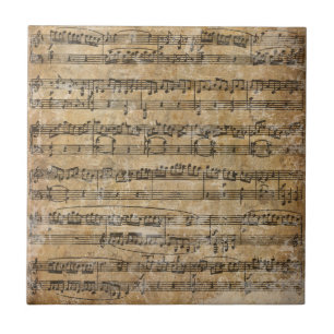 Vintage Sheet Music Tile