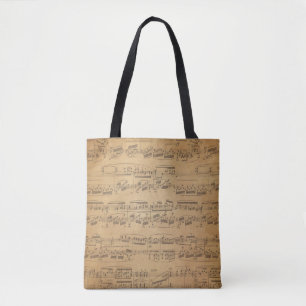 Vintage Sheet Music Tote
