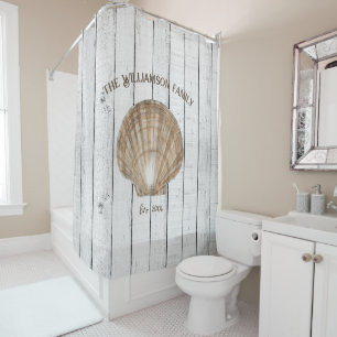 Vintage Shell Shower Curtain