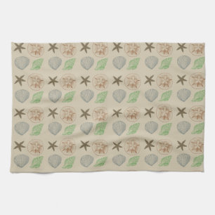 Vintage Shells Tea Towel